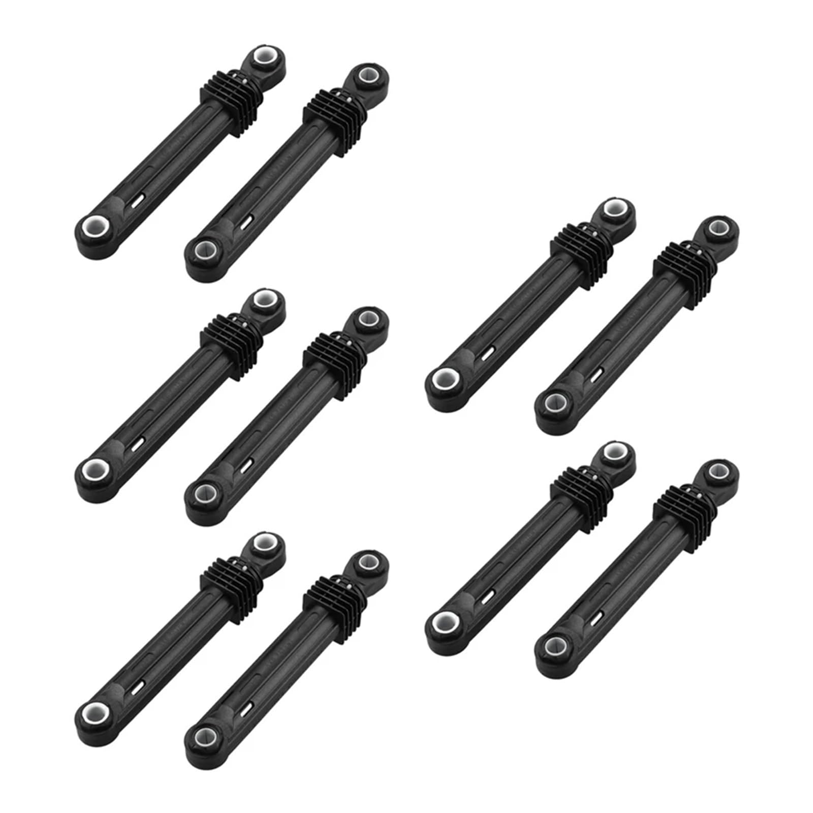 10Pcs 100N Compatible For LG Washing Machine Shock Absorber Washer Front Load Part Black Plastic Shell Home Appliances Accessories