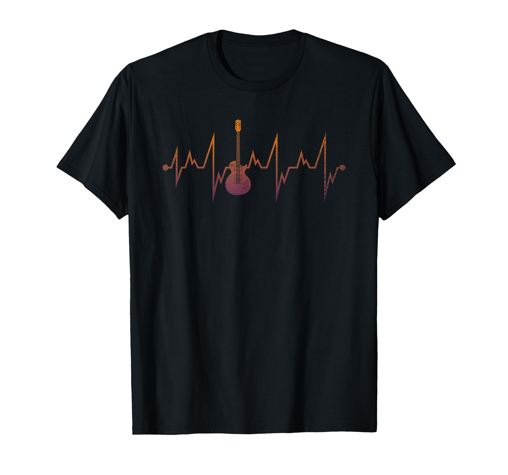 Electric Guitar Player Musician Guitarist Heartbeat Guitar T-Shirt