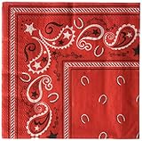 Cowboy Bandana Beverage Napkins : package of 16