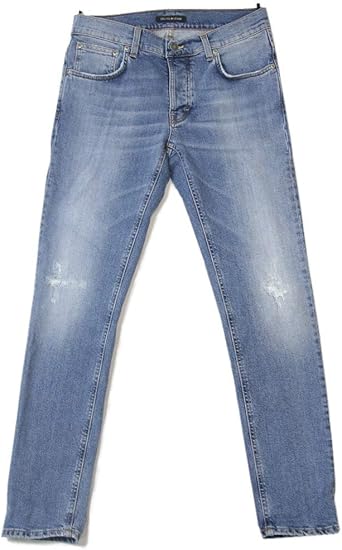 Amazon Poetica ポエティカ メンズ ボタンフライ スキニー デニム ジーンズ クラッシュ ダメージ ストレッチ イタリアブランド カジュアル Skinny Seq Po529 ジーンズ 通販