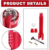 BRITECO 8 in 1 Basin Wrench and Tap Spanner Faucet Sink Installer Tool view 3