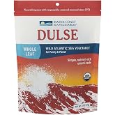 Maine Coast Sea Vegetables Organic Dulse Whole Leaf Bag | Nutrient Rich Food &amp; Seaweed Snacks | Rich in Iodine &amp; Minerals | North Atlantic Harvest | Great for Salads, Soup, Smoothies | 2 Oz
