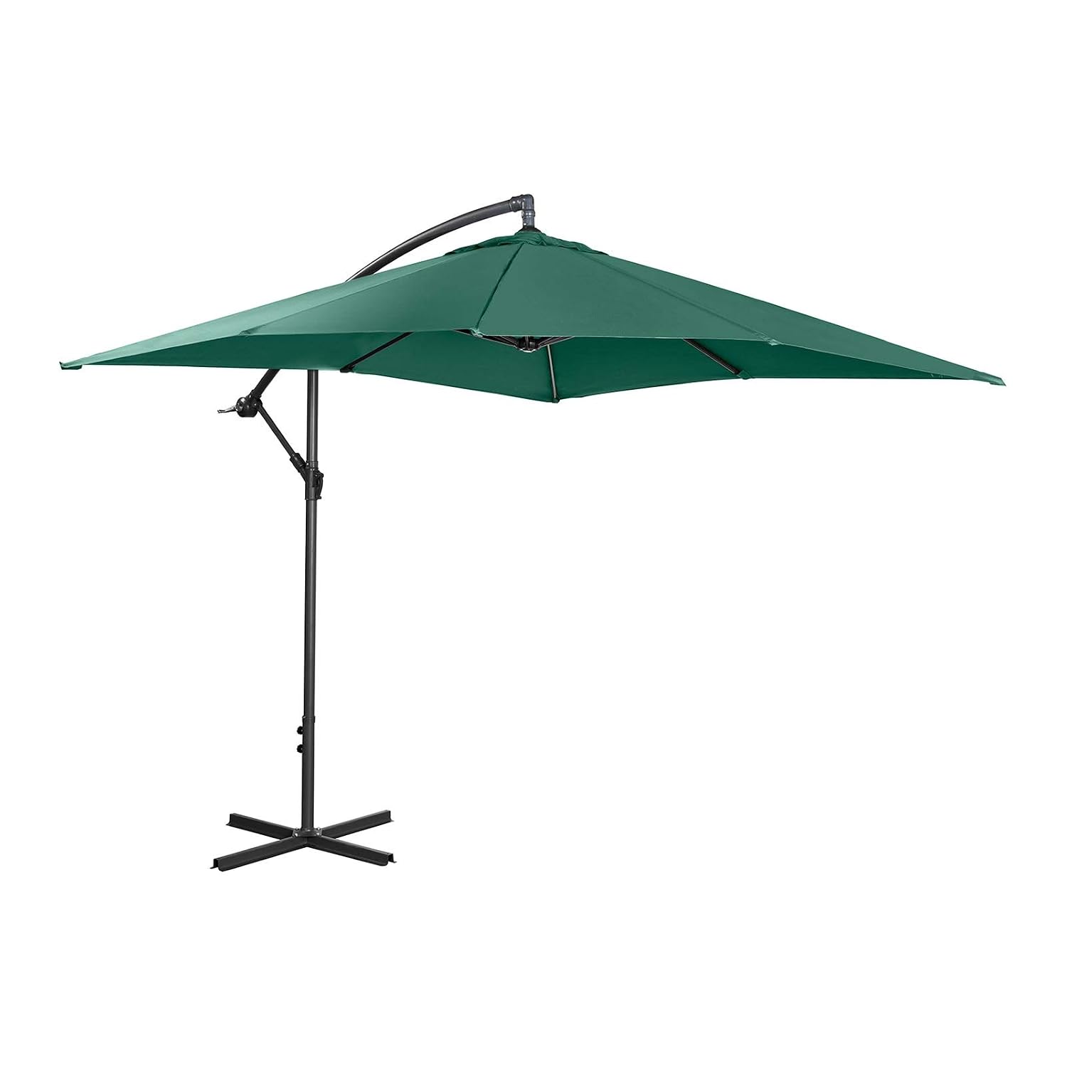 Deuba 11 4ft Garden Parasol Large Patio Cantilever Hanging Banana Umbrella Canopy Market Blue Or Green