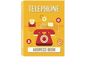 Telephone and Address Book: Large Print Phone Book & Adresses Book with Tabs