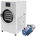 HNZXIB 6L Freeze Dryer -35℃ Scientific Freeze Dryer Machine with Rotary Vane Vacuum Pump,Vacuum Sublimation Dryer，110V Freeze Dryer for Food(6L)（New Style）
