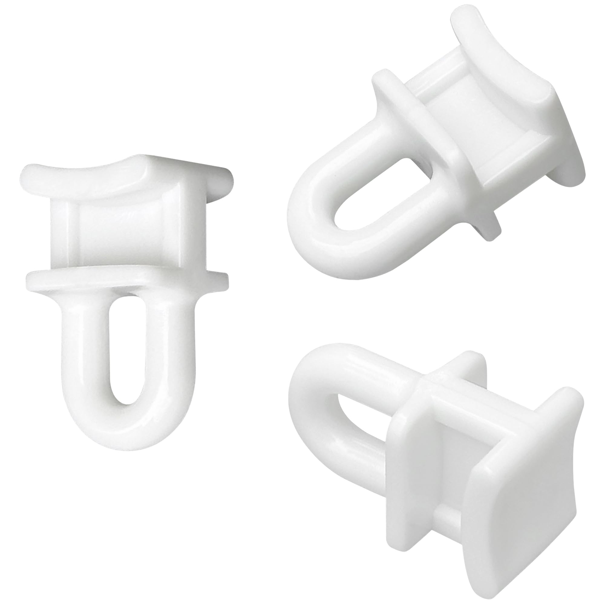 120 PCS Curtain Track Rollers Pulleys,Plastic Curtain Track Glider Hooks