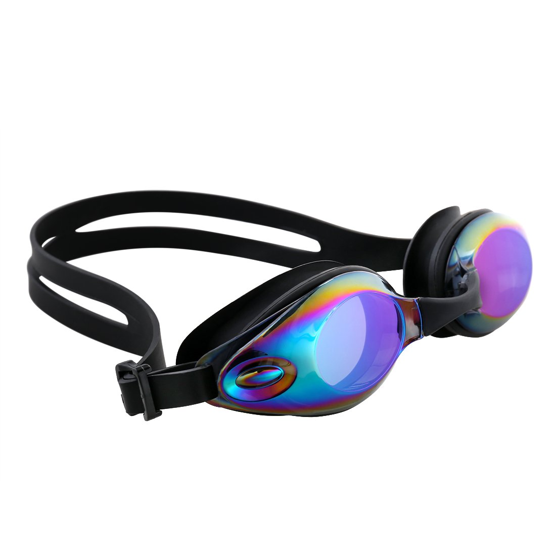 Caiyuangg Occhiali da Nuoto Sportivi con Protezione Anti-appannamento, Protezione UV al 100%, Naselli Intercambiabili, Inclusa Custodia per Adulti, Bambini, Uomini e Donne