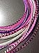 Feather Hair Extensions, 100% Real Rooster Feathers, Long Natural and Pink Purple Colors, 20 Feathers with Bonus FREE Beads and Loop Tool Kit GIRLY