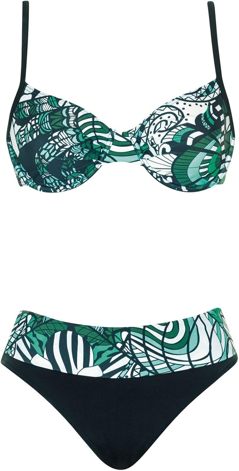 Sunmarin Women's Coconut Dream Bikini, Black (Schwarz 5), 34D (Size 38