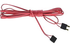 Bachmann Trains Snap-Fit E-Z Track 10 feet Power Extension Wire - Red