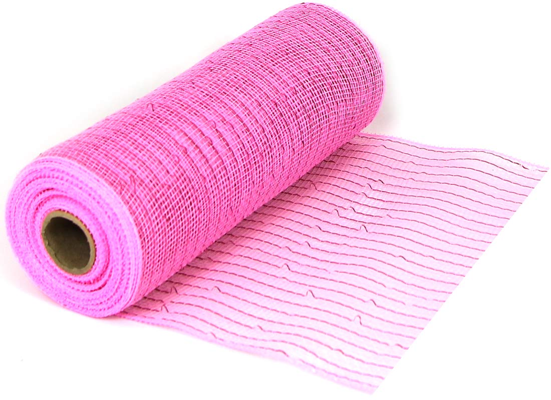 Oaktree Metallic Deco Mesh, Pink, Medium