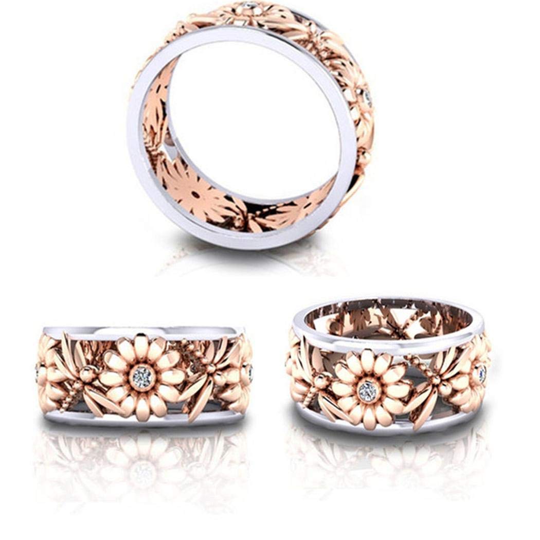 LIOPIO Cadeau de Bijoux Bague Bague Creuse de Libellule Tournesol Mode féminine Bagues d\'orteil