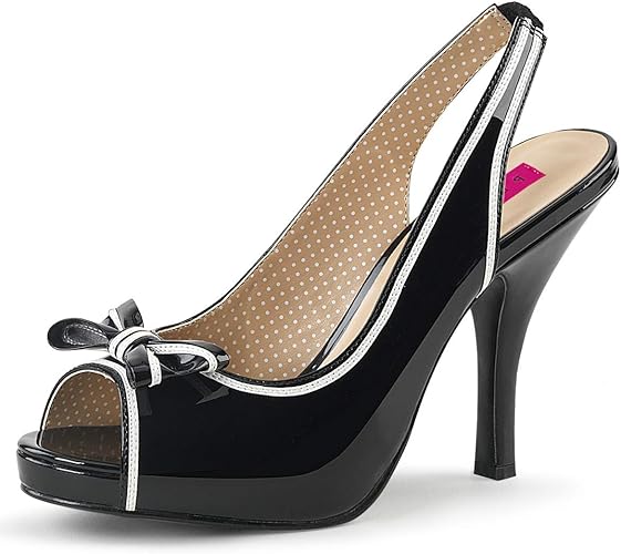 red slingback peep toe shoes