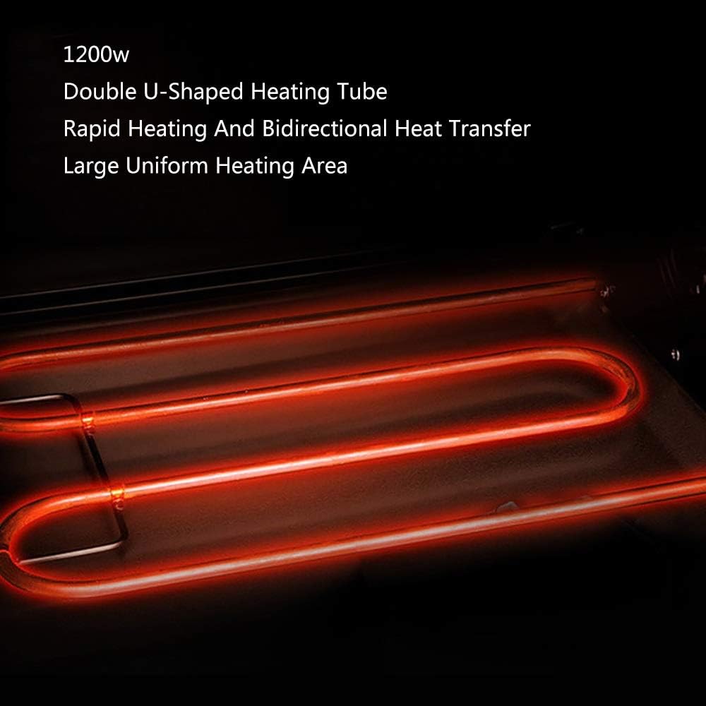 review W-XS1 Electric Grill,Food Grade Non-Stick Coating Baking Tray,Fast Heat,Can Be Fried and Roasted A Variety of Delicious,Suitable for Home Kitchen and Outdoor Barbecue,Convenient