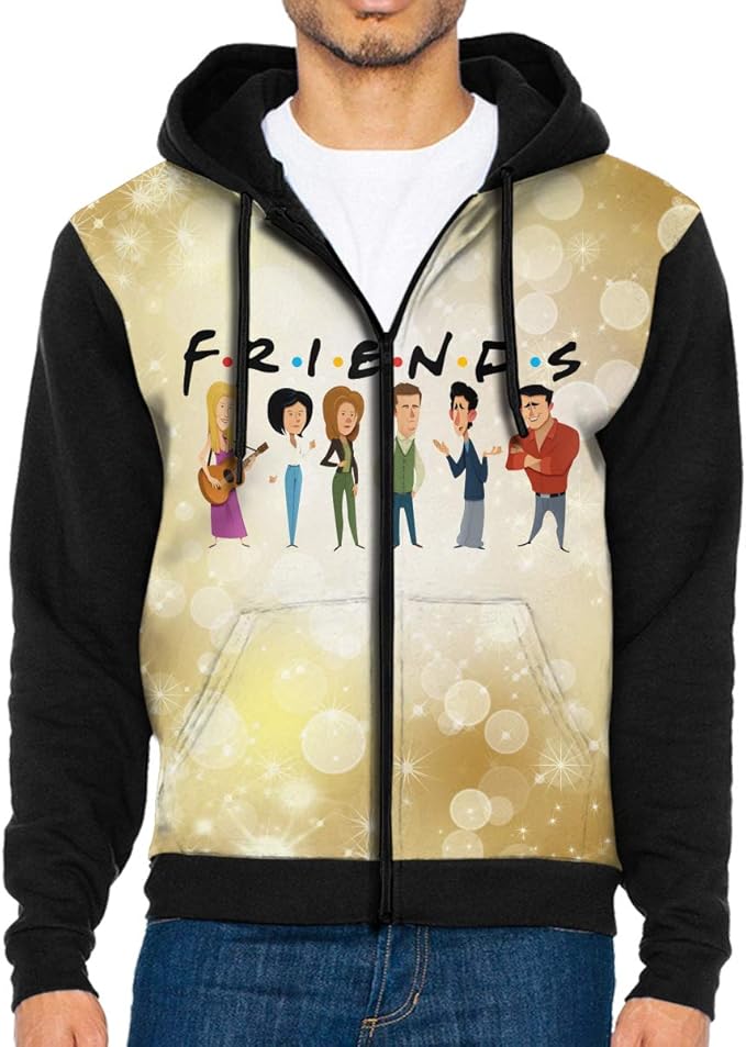 Friends TV Show Men's 3D Print Hoodie Sweater with Kangaroo