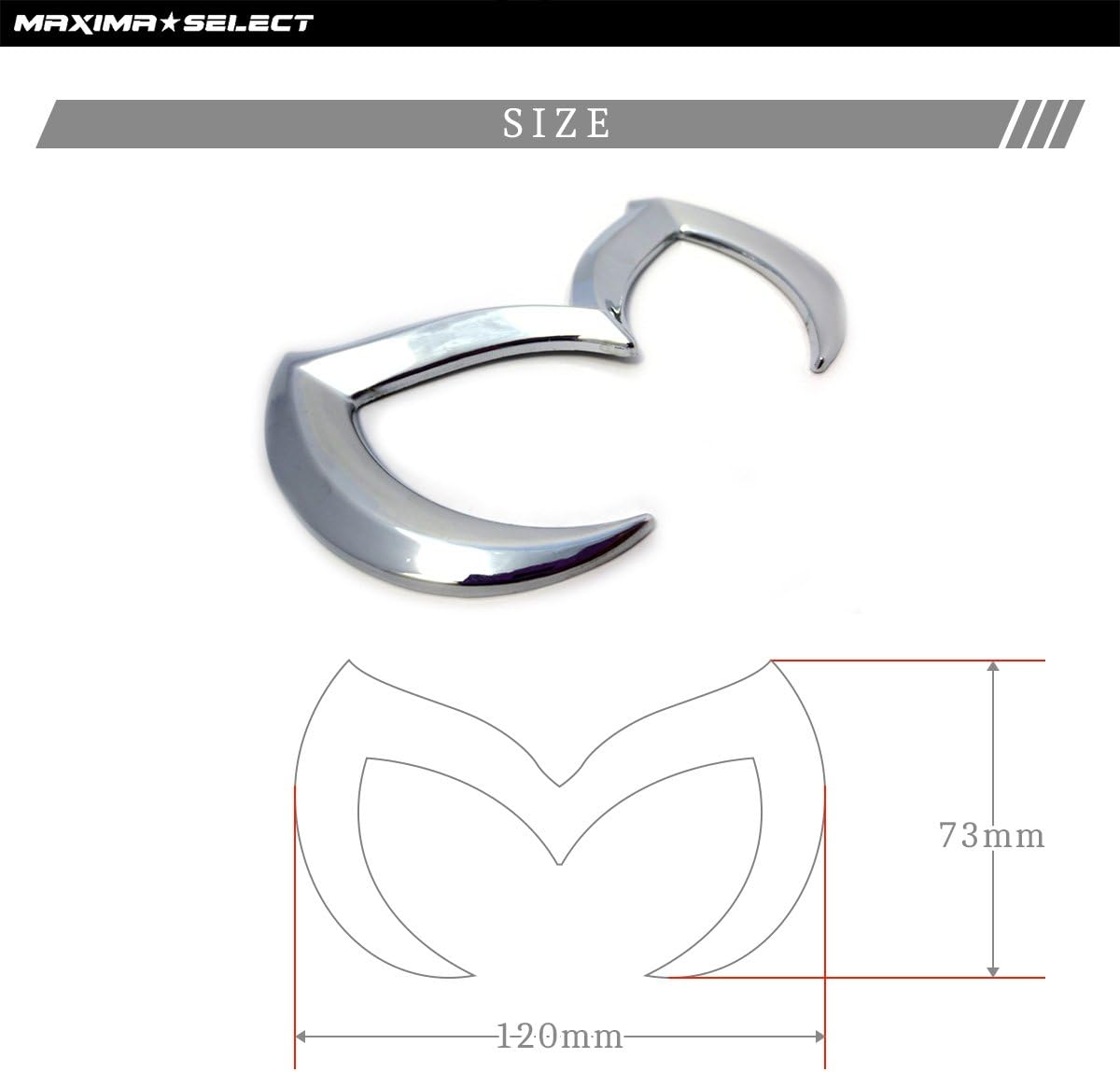 Amazon Maximaselect マツダ風 バットマン エンブレム ステッカー 汎用 装飾 悪魔 アテンザ アクセラ レクサス トヨタ ダイハツ ホンダ 日産 スズキ などに 黒 ブラック エンブレム 車 バイク