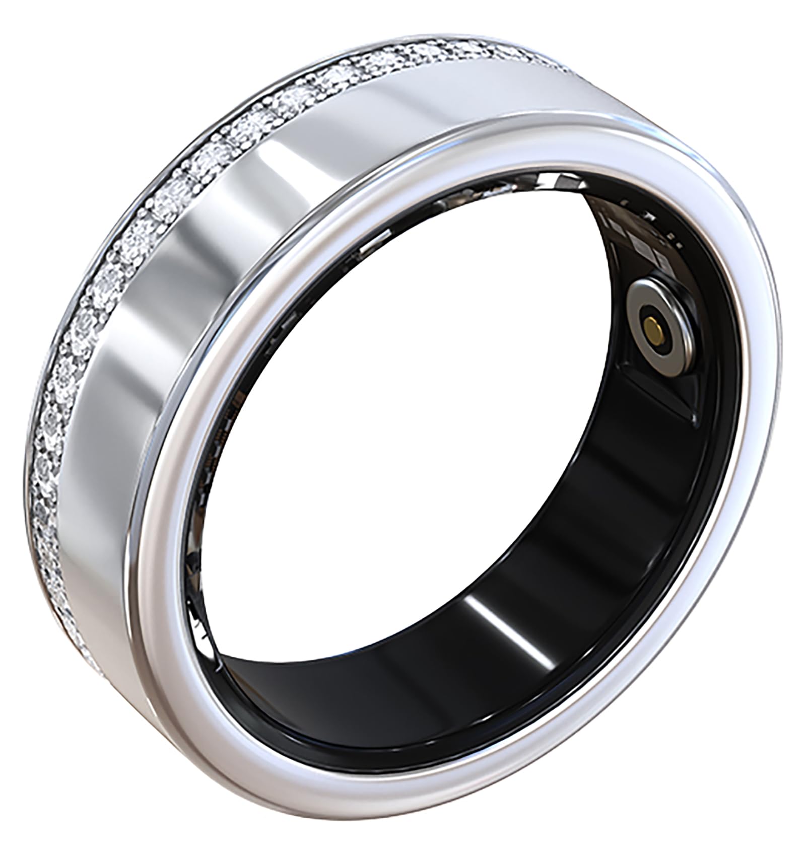 Retirement Counter Rings CNBRO Smart Ring for Women Fitness Ring Diamond Activity Tracker Heart ...