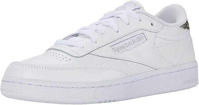 reebok white silver