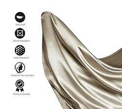 Lanest Housing Silk Satin Sheets, 4-Piece Queen