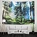 BLEUM CADE Misty Forest Tapestry Wall Hanging Sunshine Through Trees Tapestry Magical Nature Landscape Tapestry for Bedroom Living Room Dorm
