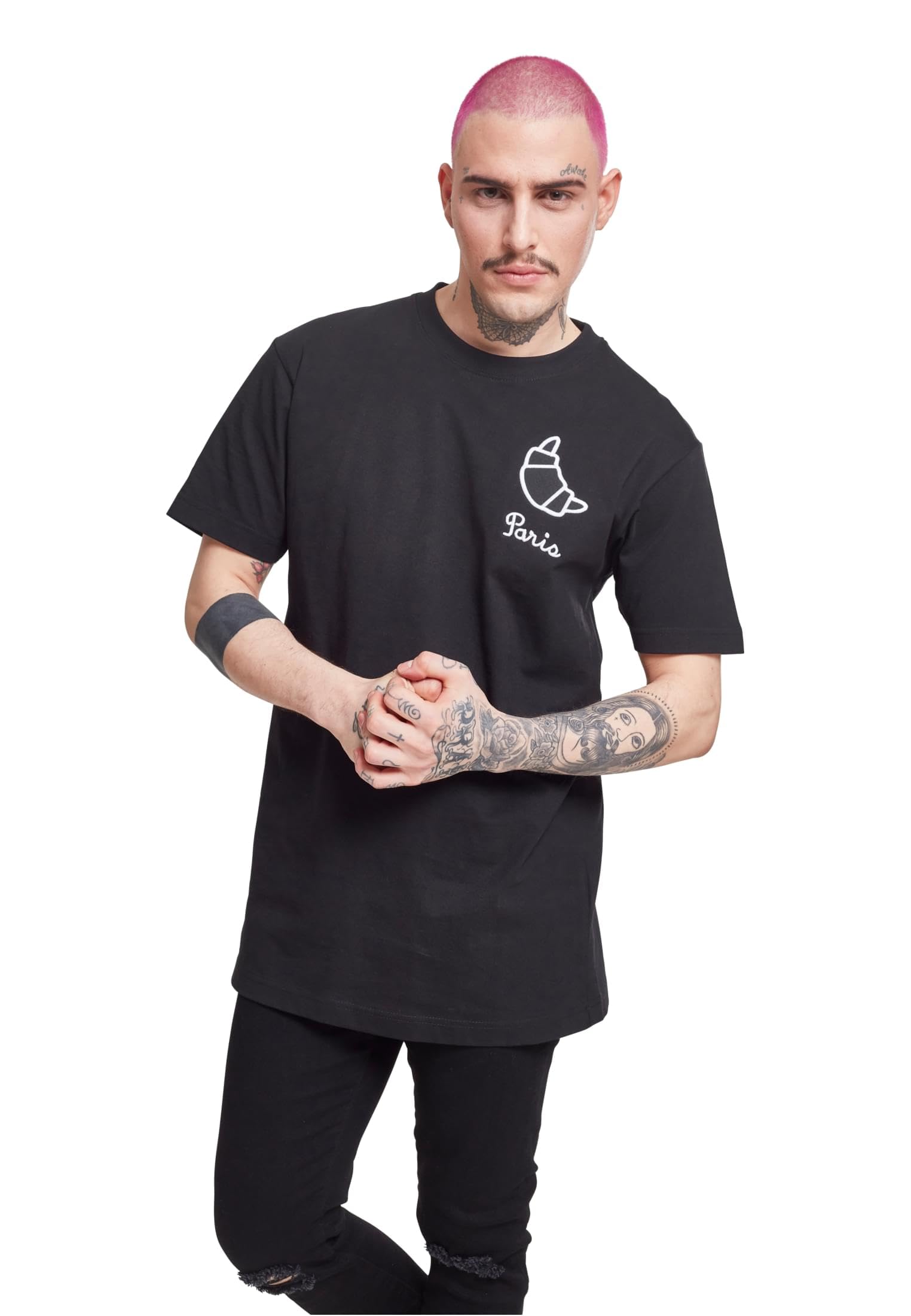 Mister Tee Herren Paris Tee, Black, XXL