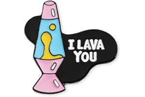 EvolveFISH I Lava You Lava Lamp Lapel Pin - [1 1/8" Tall]