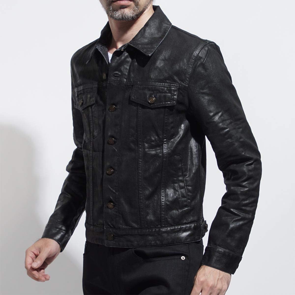 Amazon サンローランパリ Saint Laurent Paris コーティング デニムジャケット Xsサイズ 並行輸入品 コート ジャケット 通販