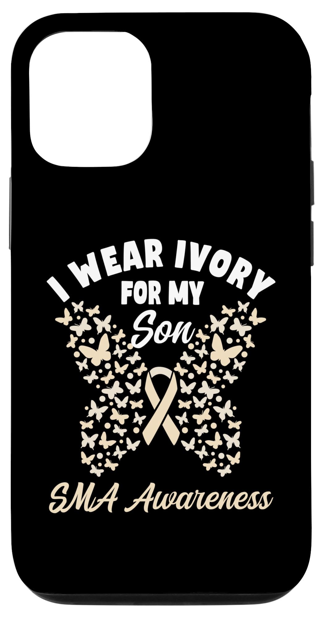 iPhone 15 Pro I Wear Ivory For My Son SMA Awareness Support Dress Case