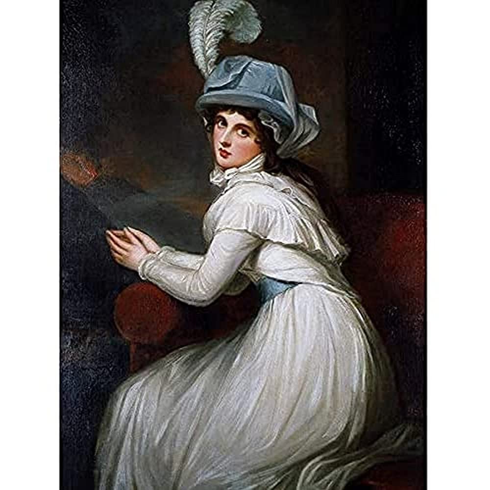 Romney Portrait Lady Hamilton Painting Art Print Canvas Premium Wall Decor Poster Mural