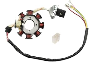 PRO BAT 8 Coil Magneto Stator Plate 5 Wires CG125-8 for Zongshen CG 125cc 150cc 200cc 250cc Scooter Moped ATV Quad Dirt Pit Bike Go Kart 4 Wheelers