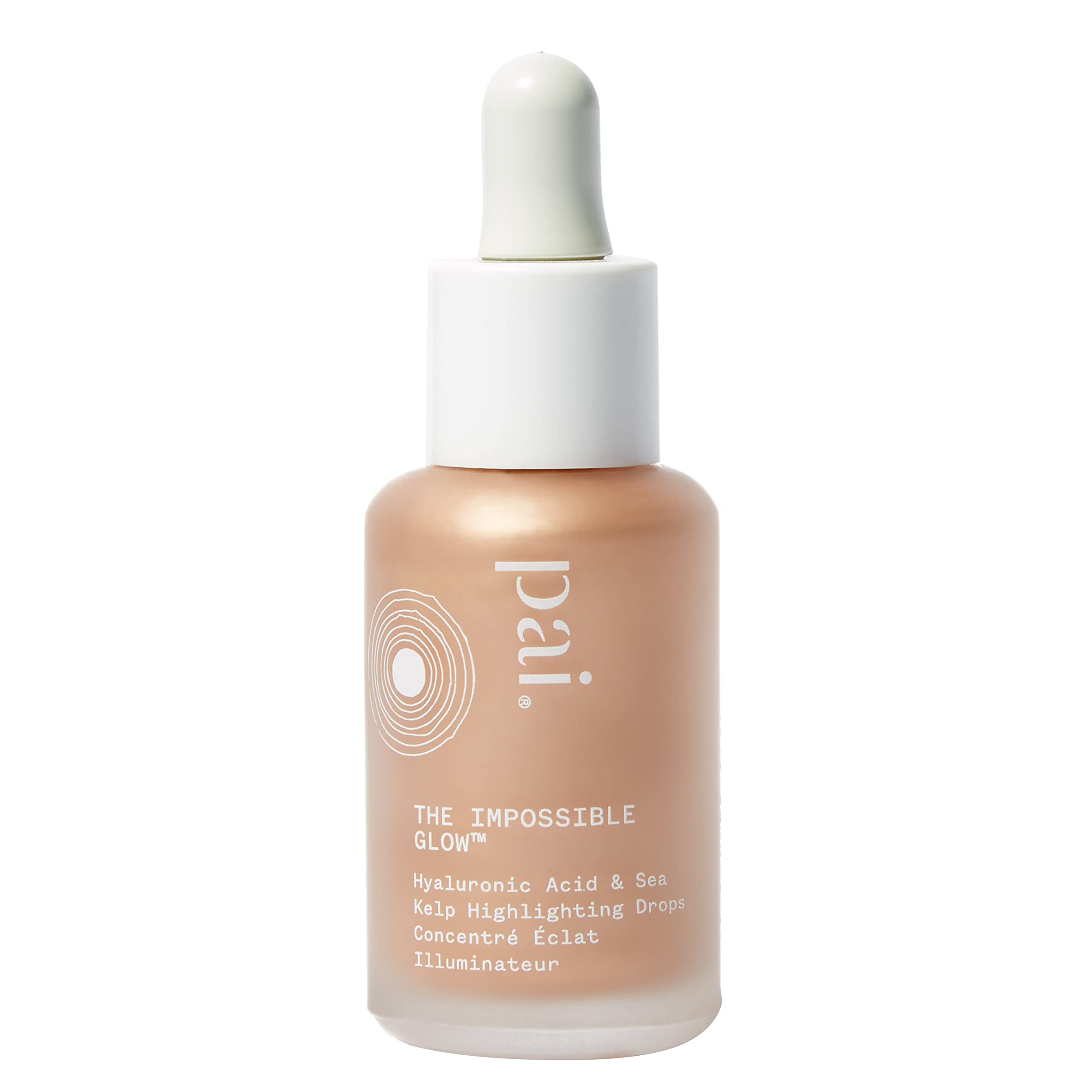 Pai Skincare | THE IMPOSSIBLE GLOW, Glow Drops Serum with Hyaluronic Acid, Certified Organic, Vegan, Cruelty Free - Rose Gold. 30ml
