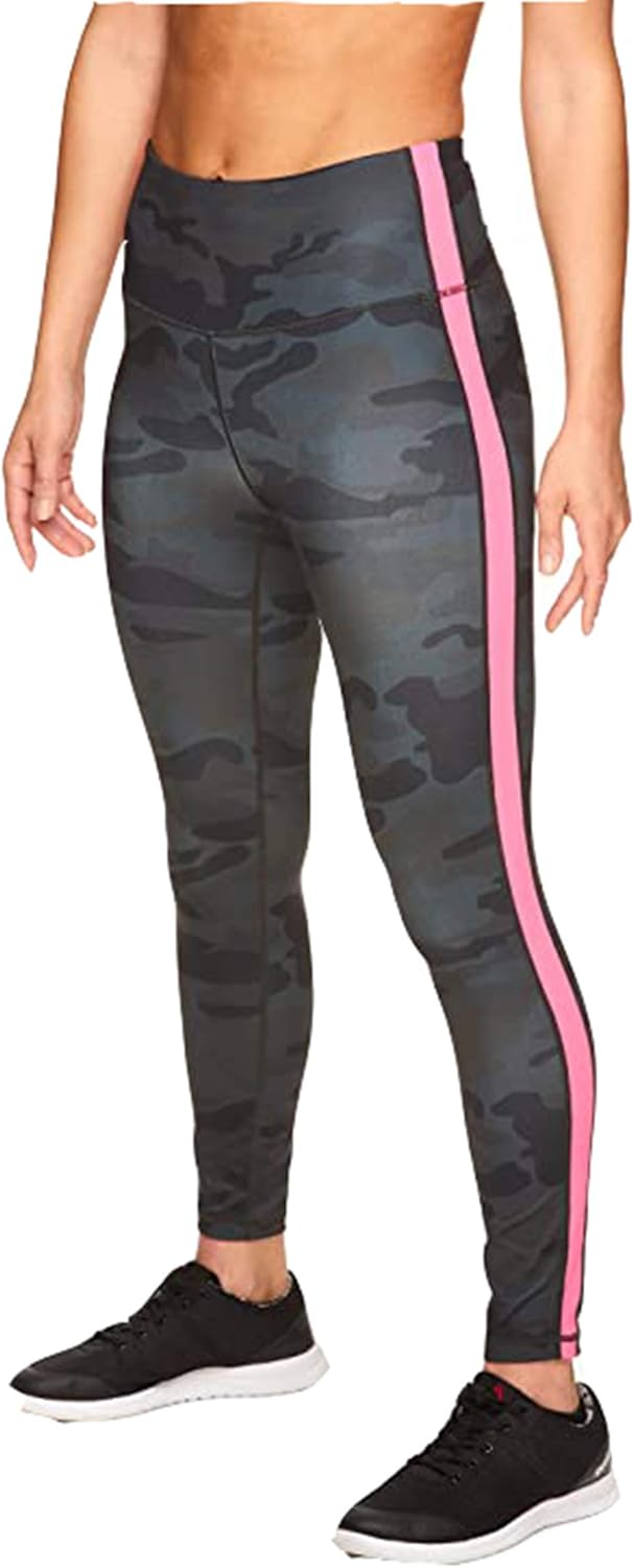 Reebok Women's 7/8 Workout Leggings w/High-Rise Waist - Performance Compression Athletic Tights: Clothing