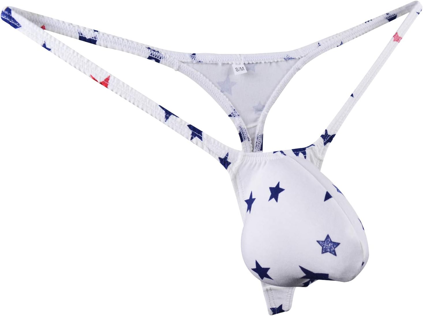 WOSESE Men's String Thong Bulge Pouch T-Back Bikini Underwear WSS43