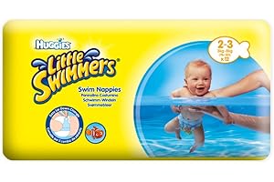 Huggies Little Swimmers Nappies - Size 2-3, 2 x Packs of 12 (24 Nappies) by Huggies