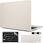 MEEgoodo for M4 MacBook Pro 16 inch Case 2024 2023 2021 (Fit Model A3403/A3186/A2991/A2780/A2485) M3 M2 M1 Pro/Max with Touch ID, Laptop Hard Shell Case with Keyboard & Webcam Cover, Rock Gray