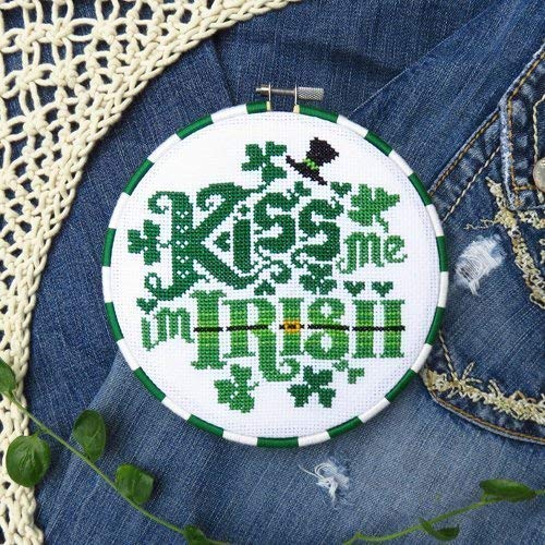 Kiss Me I M Irish Cross Stitch Pattern Chart Only Buy Online In Sri Lanka At Desertcart Lk Productid 57112531