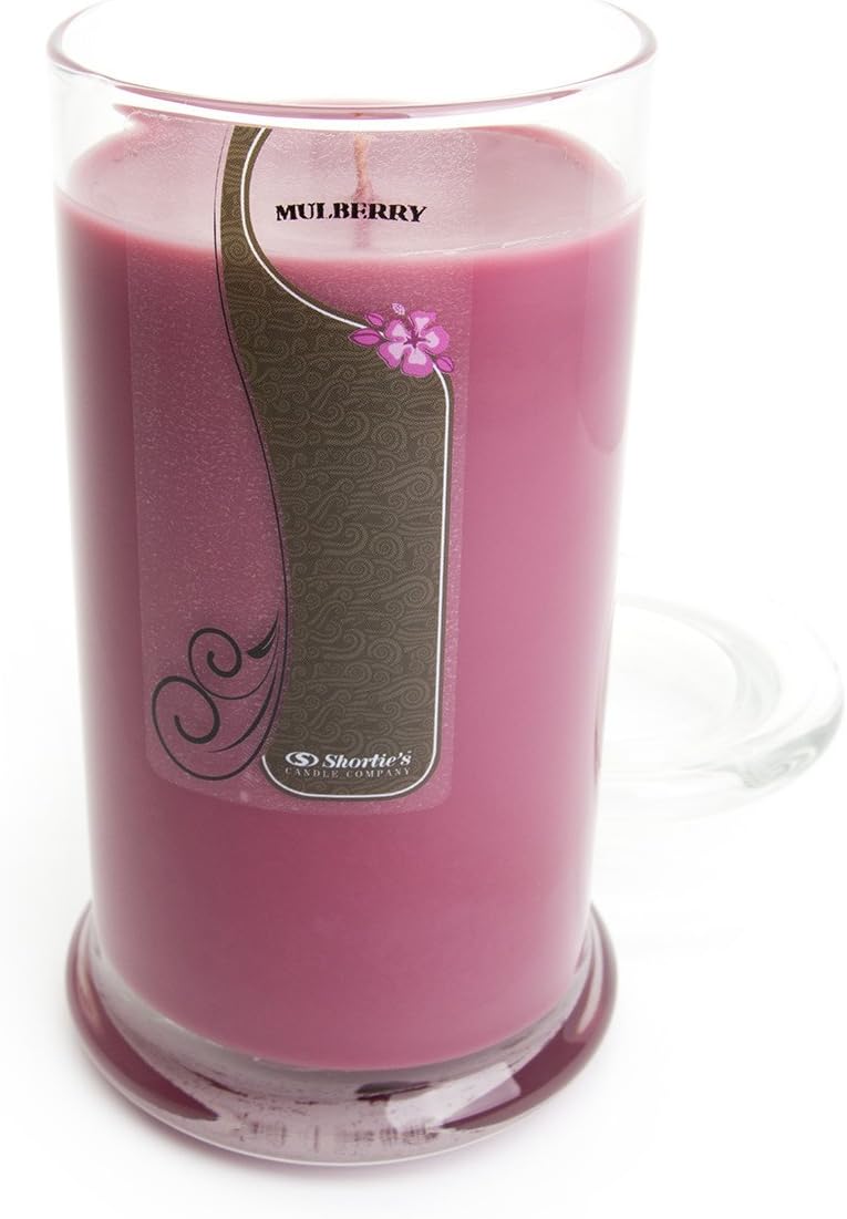 Mulberry Candle - Large Dark Red 16.5 Oz. Highly Scented Jar Candle - Made with Natural Oils - Christmas & Holiday Collection