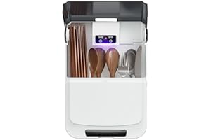 ZASCHMOY Wall Mounted Chopsticks Cage - Multifunctional Dustproof Draining Storage Box for Kitchen - PunchFree Design - Large