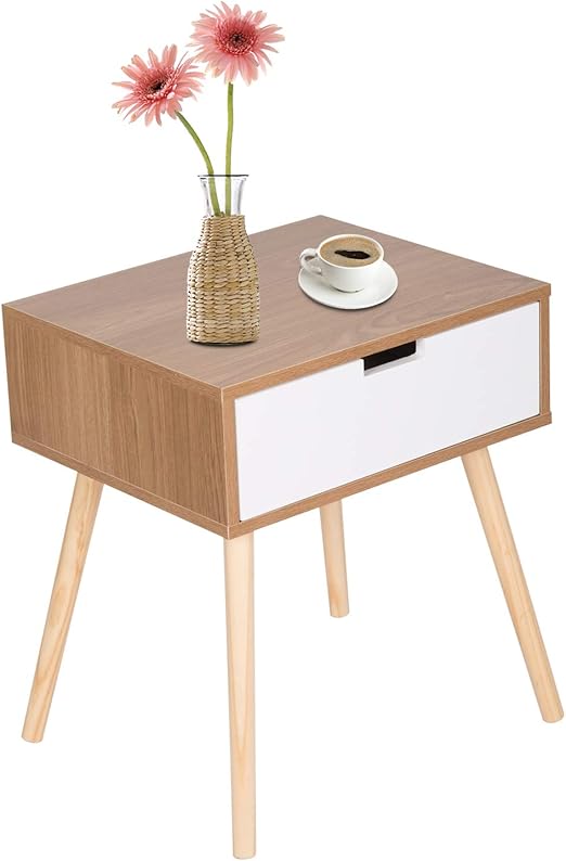 Yaheetech Set Of 2 Modern Accent Bedside Table Sofa Side End Table Nightstand Small Table With