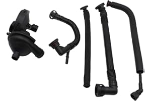 LAFORMO Crankcase Vent Valve Breather Hose Kit Replacement for BM-W E46,E39,E60 320i,323i,325, 325i,325ci,328i,330i,330ci,330xi,525i,528i - 5 Piece Value Kit PCV Crank Case Ventilation Oil Separator Hose