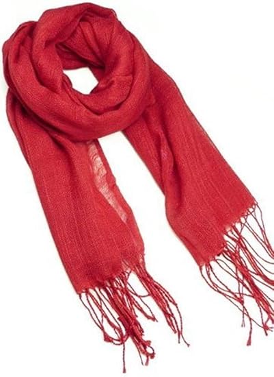 Amazon ソリッド Solid 春夏使える シンプル無地の万能ストール 紳士衣料 メンズ コーデのさし色に 赤 レッドsk11 Kouk ストール マフラー 通販