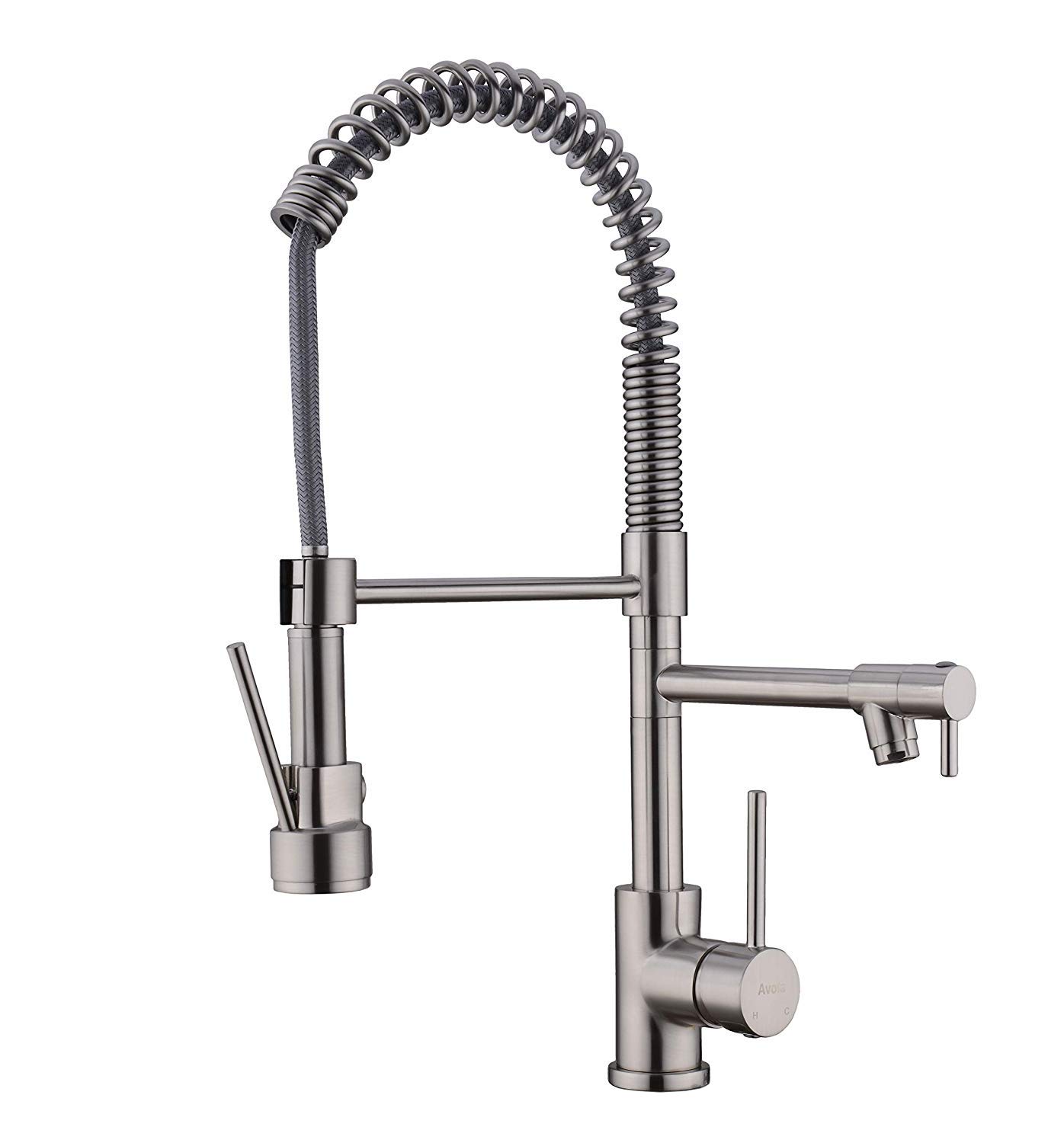 Best Kitchen Faucet Brushed Nickel Bridge