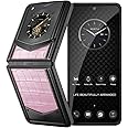 VERTU IRONFLIP Alligator Skin Flip Cell Phone, Unlocked Android 5G Smartphone, Foldable Design, One-Hand Control, 50MP Camera, 12G+512G, Dual SIM, 6.9" 120Hz OLED, 65W Fast Charge (Rose Pink)