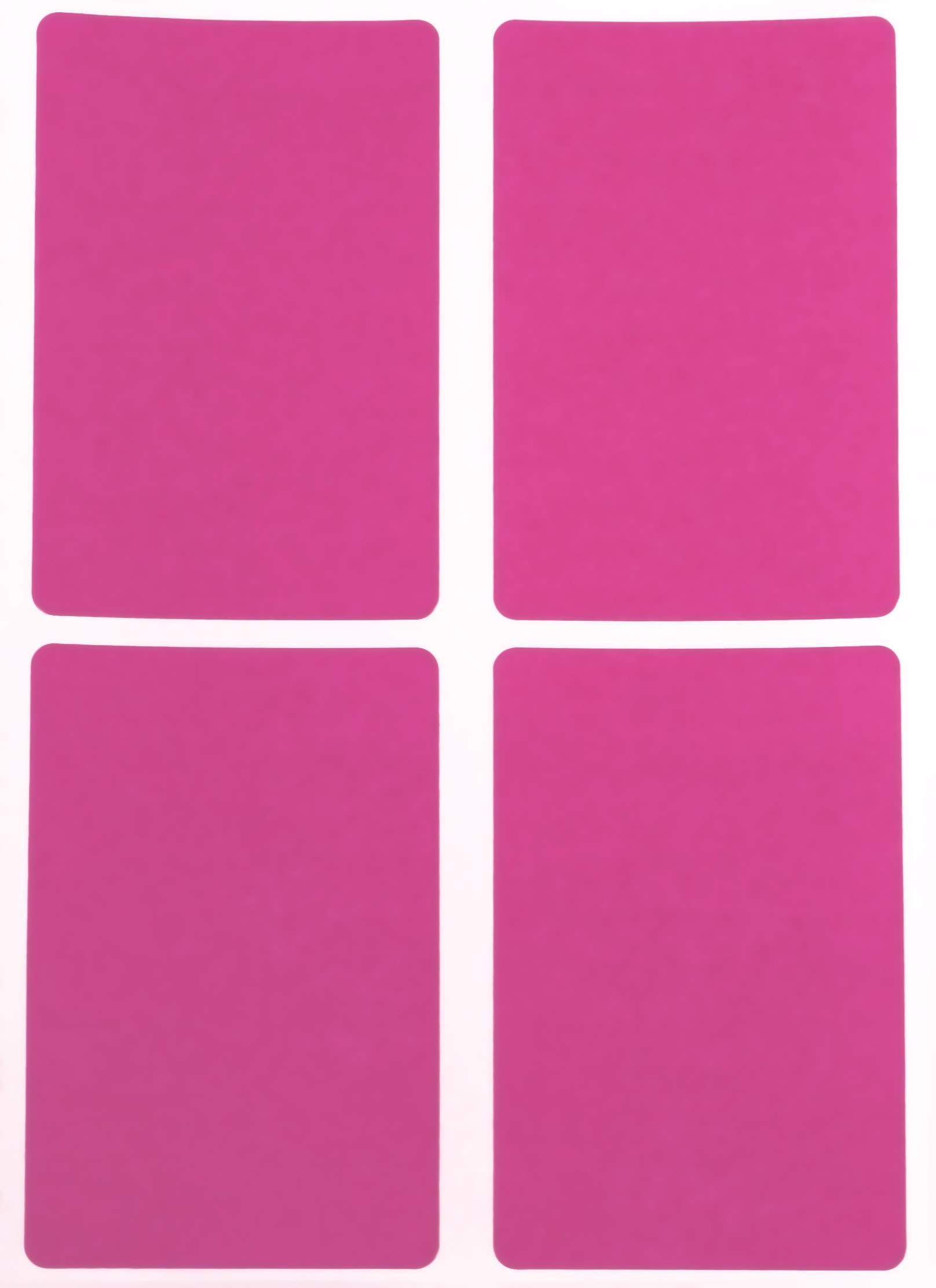 Name tag Colored Labels with Stronger Adhesive - Rectangular Stickers in Pink 7.5 cm x 5 cm (75mm x 50mm) - 200 Pack by Royal Green