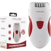 Epilady Legend 4 Rechargeable Epilator, Epilators Hair Removal for Women | Up to 6 Weeks of Smooth Skin, Cordless Rechargeable, Runs While Charging, Face &amp; Leg Hair Removal, 80 Degree Angle Guide