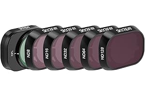 SKYREAT ND Filters Set for DJI Mini 4 Pro Accessories,6 Pack-(CPL, ND8, ND16, ND32, ND64,ND128)