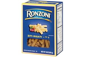 Ronzoni Ziti Rigati, 16-Ounce (Pack of 6)