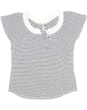 Womens Lucky Brand Embroidered Peasant Top