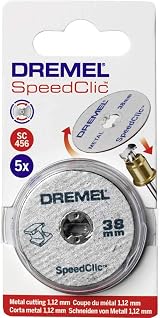 Dremel EZ SpeedClic SC456 Metal Cutting Wheel 5-Pack 38 mm Dia 3.2 mm Shank view 2
