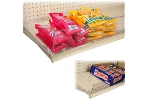 STORE FIXTURES DIRECT 3" H Acrylic Front Fence Lip for Gondola or Wood Shelf with 1/4" Holes, Clear, 36" L, 20 Pack